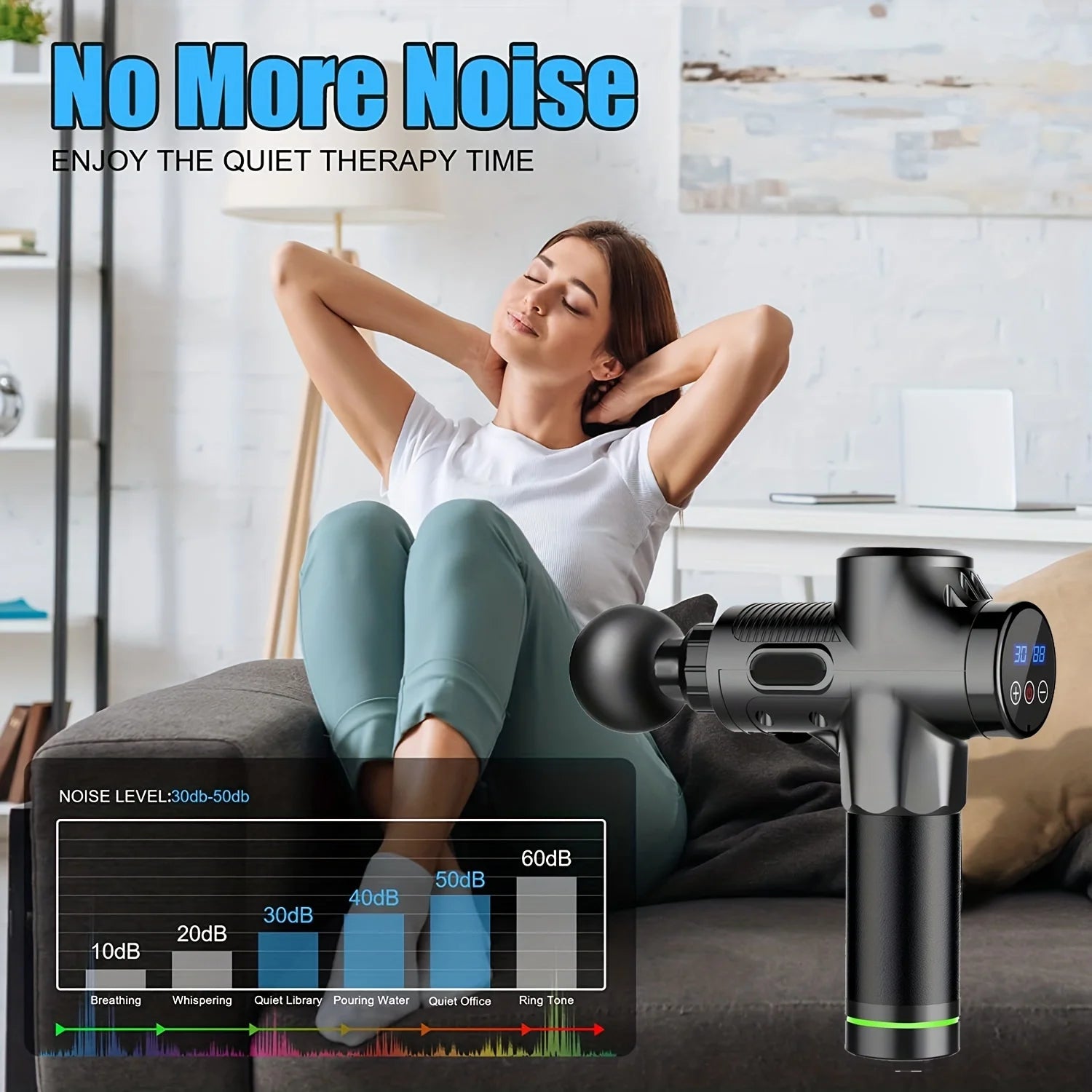 30 Level Massage Gun Fascia Deep Muscle Relax Body Neck Massager
